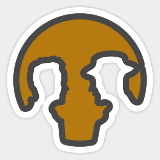 breaking bad silhouette Sticker